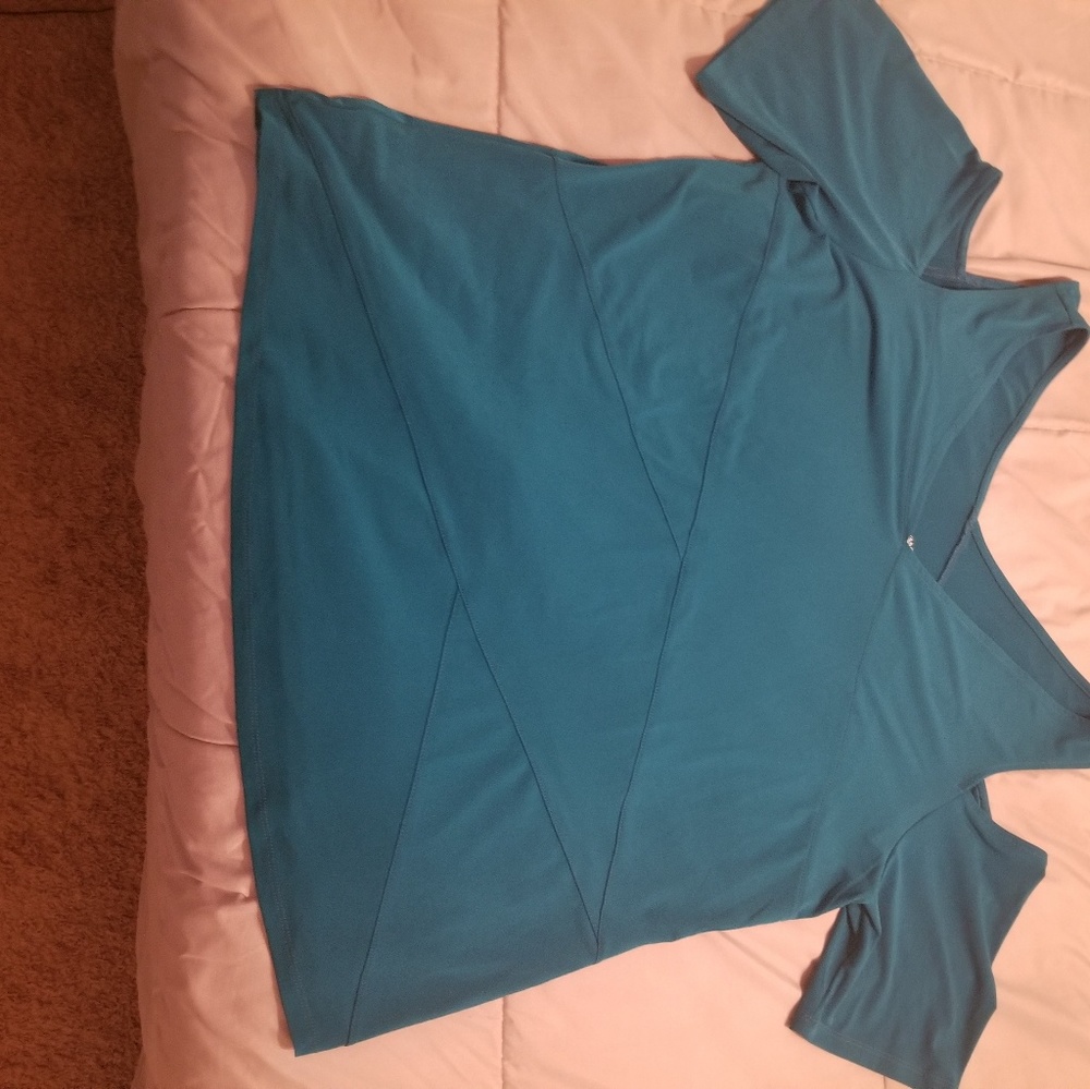 Teal blouse